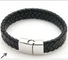 Bracelet rétro européen et américain en cuir pour hommes, aimant, anti-allergie, personnalité, W1250