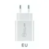 18W USB C WALL CHARGER PD Snabbladdare 3.0 Typ C US EU-kontakt Snabb laddning Strömadapter för 12 Pro Max 11 Pro med OPP-väska
