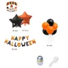 5 stil lyckliga halloween ballonger set 16inch halloween bokstäver dekoration charm folie ballong banner halloween party supplies jk1909