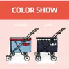 Dodopet Pet Dog Barnvagn Pet Dog Foldbar Carrier Strolling Cat Outdoor Carrier Cart Four Wheel barnvagn1283y