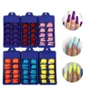 100 шт / Set Ложные Типсы Матовый Full Cover Long Ballet Ложные Nail Art Маникюр Candy Color Nail Art Поддельные Гвозди Dropshipping