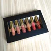 maquiagem batom de beleza original Gold Gold 6pcs Conjunto de batons líquidos foscos de aniversário edição limitada edição Lip Gloss Cosmetics Top Quality DHL