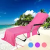 Microfiber Cold Lounge Chair Cover quick-dry Beach Chair Cover Blankets Portable With Strap Beach Towels Blanket