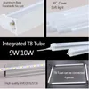 Super Bright LED T8 Light Tube 220 V 600mm 60 cm 1200mm Lampa LED o dużej mocy Zintegrowana 2ft 4ft 20W do oświetlenia wewnętrznego