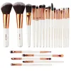 Professionell Makeup Brush Set 22st Trähandtag Concealer Large Powder Lip Eyeliner Eyeshadow Multifunktion Gör upp borstar Verktyg