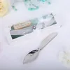 10pcs Chrome Leaf Butter Spreader with Gift box Wedding Favors Butter-Knife Christmas Home Party Gifts