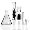 Beaker Bongs hookahs Freezable Coil Ice smoke WaterPipes Downstem Perc Dab Rigs Heady Glass Water Bong With Clip 18mm joint