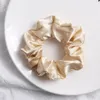 Satin Hair Scrunchies Women Scrunchie Pack Women Elastic Hair Bands Girls Headwear Solid Silky Donut Grip Loop Ponytail Holder7860213