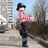 Spettacolo di sfilata Costume da clown gonfiabile da passeggio 3,5 m Tute da burattino da clown gonfiabili controllate a mano per spettacolo pubblicitario