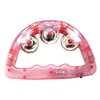 Fontes DHL LED piscando Tambourine Rattle Mão de Bell Crianças Light Up Luminous Toy KTV Bar Decoração Brilho LED Luzes do partido