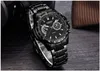 M￤ns klockor Curren Fashion Business Quartz Watch Men Sport Full Steel Waterproof Wristwatch Male Clock Relogio Masculino