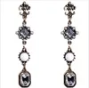 Fashion-Retro Versatile Pearl and Gem Örhängen S925 Silver Pin Earrings Clip