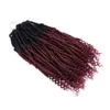 12 tum afro bombvridning hår syntetisk virkning flätande hår 70g/st för kvinnor ombre fluffiga förflyttade hårförlängningar ls11