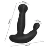 Draadloos roterende anale vibrator sonde buttplug perineum prostaat massager A32