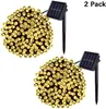 LED SOLAR String Light 22m 2005 r. Kiźlice Solar Power Fairy Lights 8 Tryby z 7 kolorowymi wodoodpornymi LED Światła Bożego Narodzenia