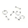 Misto 8 pz/set 316L In Acciaio Inox Sopracciglio Lingua Ombelico Unghie Naso Ear Studs Labbro Tettarelle Da Biberon Anelli Penetranti Del Corpo Dei Monili 4 Colori