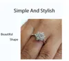 Zhouyang Rings for Women New Creative Beautiful Snowflake Shaped Cubic Zirconia 3 Color Wedding Presents Fashion Jewelry KCR0688870308