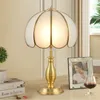 Copper table lamp European retro living room study floor lamp bedroom bedside decoration lighting foot switch for floor lamp E27