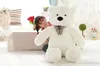 80 cm Teddy Bear Yaşam Boyutu Teddy Bear Noel Hediyesi Ile Yüksek Kalite Dik Açı Ölçümleri Yumuşak Peluş Oyuncak