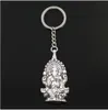 Yeni Moda Anahtarlık 62x32mm Ganesha buda fil Kolye DIY Erkekler Takı Araba Anahtarlık Halka Tutucu Hatıra Hediye Için