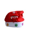 Рождественские украшения 2021 Причудливая сияющая светодиодные шляпы для рождественских шляпы для взрослых детей вечеринка Санта с инкрустацией Клауса оленя снеговики1