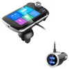 DAB004 Billaddare tr￥dl￶st Bluetooth Portable Car Radio DAB LCD Display Digital Broadcasting Mottagare med FM -s￤ndaradapter USB -laddare