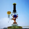 Głębsze Szklane Bongs 5mm Grube Rury Wodne Bong Prysznic Perc Percolation Dab R oznacza Palenie Sziatki Prosta Rura 14mm Kobiet Stawki CS1223