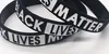 Black Lives Matter Bracelet Silicone Rubber Wristband Wrist Band Sport Bangle For Men Women gift LJJK21842203301