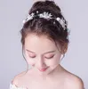 뷰티 실버 꽃 여자들의 머리 조각 꽃 여자 머리 조각 여자의 머리띠 소녀의 결혼식 티아라 / 크라운 키즈 '액세서리 H323051