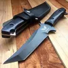 Muy robusto Katana Cuchillo Táctico Mango de madera para al aire libre Camping Survival Caza Rescate Blade fijo Jungle Titanium Cuchillo