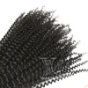 vmae Indian Afro Curly Weft 100g 자연색 10 ~ 26 인치 처리되지 않은 처녀 remy hummy hummer weave hundles extensions 소프트