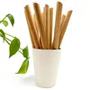 bamboo straws reusable natural customized logo private label with cleaner and box cleaner disposable for drinking bubble tea