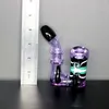 New Glass Bong Hookahs Dab Rig Recycler Oil Rigs 멋진 트리플 사이클론 인라인 암 머리 봉인 기어 Perc 워터 파이프 보울 보라색 파이프