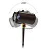 DHL 2020 Ny LED-projektorlampa Double Barrel Water Wave Projector Light 12 Mönster för jul Halloween Party med fjärrkontroll