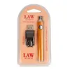다채로운 법률 배터리 충전기 키트 Vape 펜 카트리지 두꺼운 오일 예열 배터리 510 스레드 Vape 분무기 물집 포장
