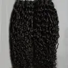 Tape i mänskliga hårförlängningar 100g Afro Kinky Curly Tape In Hair Extensions Klisterband Remy Human Hair 40pcs
