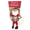 Decorazioni natalizie Simpatiche decorazioni natalizie Ornamenti di Babbo Natale Borsa regalo per calze Pupazzo di neve Decorazioni per renne Forniture per alberi1