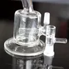 5.5 "Glass Bubbler Bong Hookahs Ash Catcher Inline Percolator Water Pipe Oil Rig Bong 10mm 14mm Joint