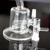 5.5 "Verre Bubbler Bong Narguilés Cendrier Inline Percolator Pipe À Eau Rig Oil Bong 10mm 14mm joint