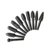 10pcs Woodwork Rotary Rasp 1/4 Inch File Drill Bits 6.35mm Shank For Connecting with Power Electric Drill