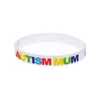 100PCS Love Autism Mum Silicone Rubber Bracelet Multicolour Logo Adult Size for Promotion Gift