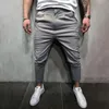 Mode Herren Casual Fitness Volle Hosen Reine Farbe Herbst Hip Hop Hosen Bodybuilding Jogger Streetwear Bleistift Hosen1