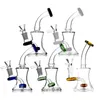 Fabrieksprijs Bent Mini Glas Bong Glas Waterpijp Bongs Water Pijp met Blauw Groen Zwart Wit Kleur