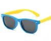 Safer Silicone Baby Eyewear Fashion UV400 Polariserade barn solglasögon färg matchar solglasögon 18 färger hel208r