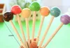 Carino novità Lollipops penna del gel per ufficio di banco di inchiostro del partito di colore della caramella decorazione penne Studenti Bambini regalo nero