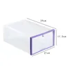 Hot Sale !!! Slitstarka dammskyddade skorlådor Tjockad Andningsbar Transparent Låda-Typ Skor Storage Box Case Container Organizer