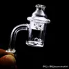 1pcs Quartz Banger Nail with Spinning Carb Cap and Terp Pearl Female Male 10mm 14mm 18mm Joint 90 Degrees For Glass Bongs