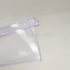 Reklam Ekran Plastik PVC Raf Veri Şeritleri Clip-On Mechandise Fiyat Konuşmacı Burcu Etiket Kart Tutucu Şerit Süpermarket için Raf 100 adet