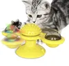 De senaste husdjursförbindelserna vänder ART VERDMILL CAT TOY TURNTABLE TEASE CAT TOYSSPRATCH ITCHY CAT BRUSH, Gratis frakt