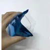DHL 1000Pcs 10.2*12.7cm Colorful Aluminum Foil Clear zipper Packing Bag Self Seal Food Packaging Bag Resealable pouch